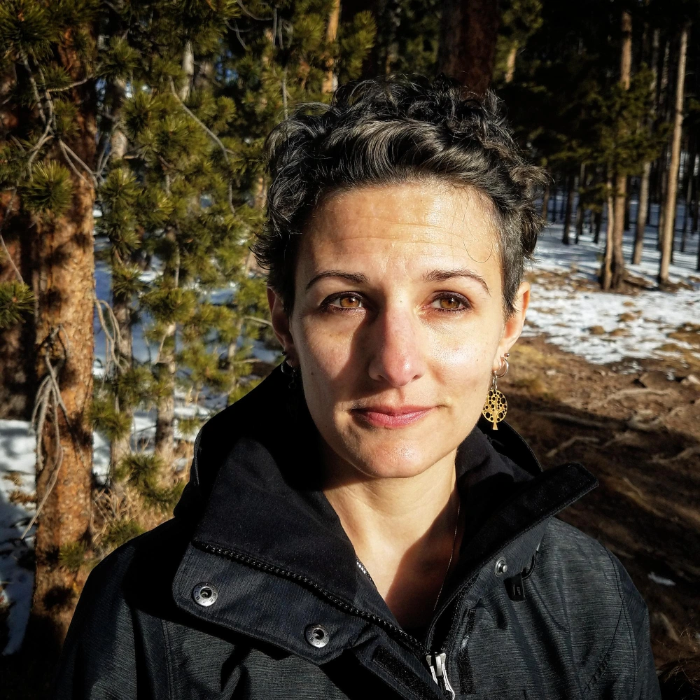 Confident female client sharing Los Angeles Closet review - organized storage solution